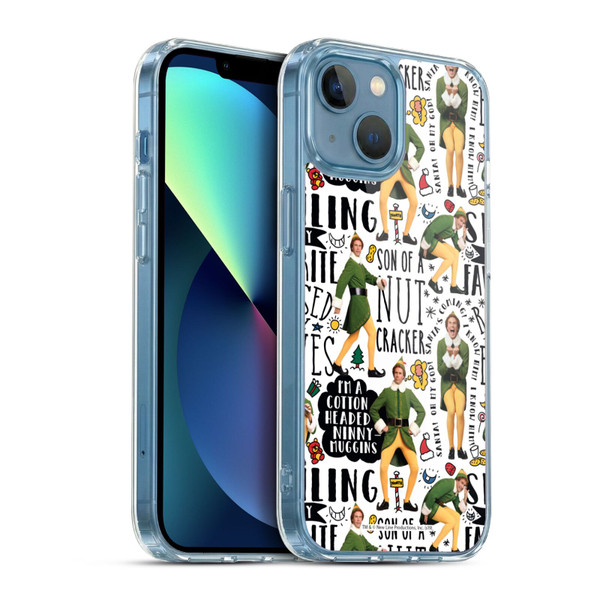 Elf Movie Graphics 2 Buddy Pattern Soft Gel Case for Apple iPhone 13 Mini & MagSafe