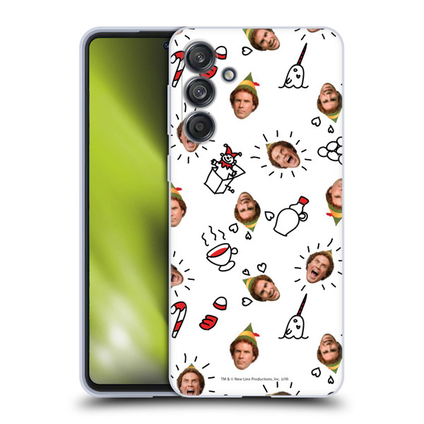 Elf Movie Graphics 2 Buddy Face Pattern Soft Gel Case for Samsung Galaxy M55 5G