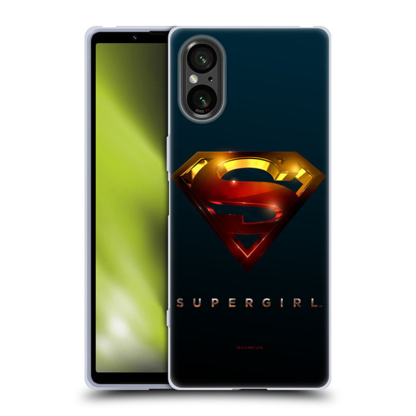 Supergirl TV Series Graphics Crest Soft Gel Case for Sony Xperia 5 V 5G