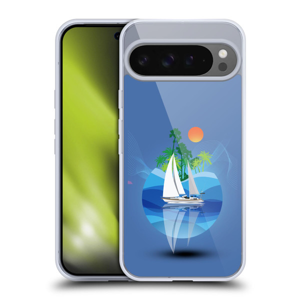 Dave Loblaw Contemporary Art Tropical Waters Soft Gel Case for Google Pixel 9 Pro XL