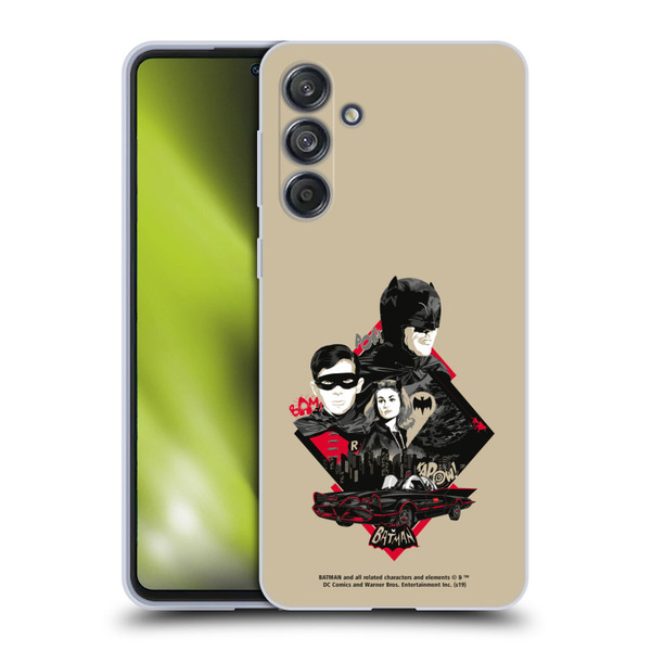 Batman TV Series Graphics Trio Soft Gel Case for Samsung Galaxy M55 5G