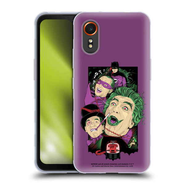 Batman TV Series Graphics Villains Soft Gel Case for Samsung Galaxy Xcover7 5G