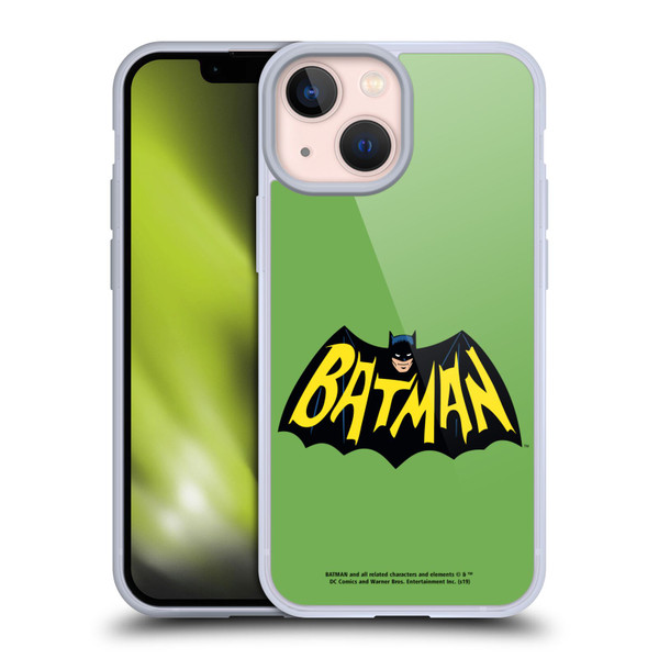 Batman TV Series Logos Main Soft Gel Case for Apple iPhone 13 Mini