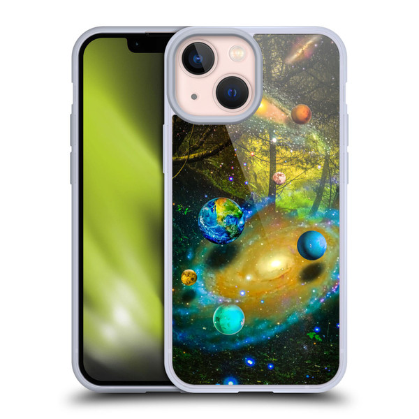 Dave Loblaw Sci-Fi And Surreal Universal Forest Soft Gel Case for Apple iPhone 13 Mini