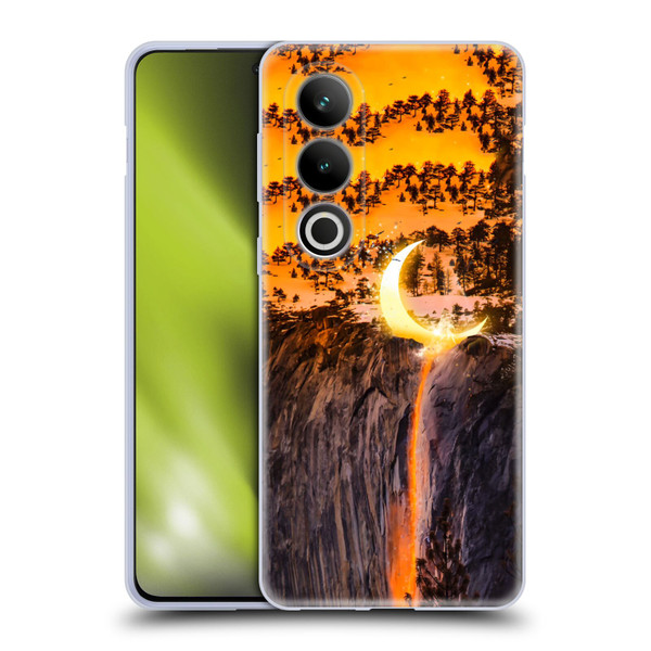 Dave Loblaw Sci-Fi And Surreal Fire Canyon Moon Soft Gel Case for OPPO OnePlus Ace 3V 5G