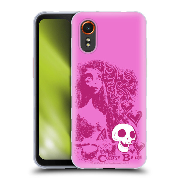 Corpse Bride Key Art Pink Distressed Look Soft Gel Case for Samsung Galaxy Xcover7 5G