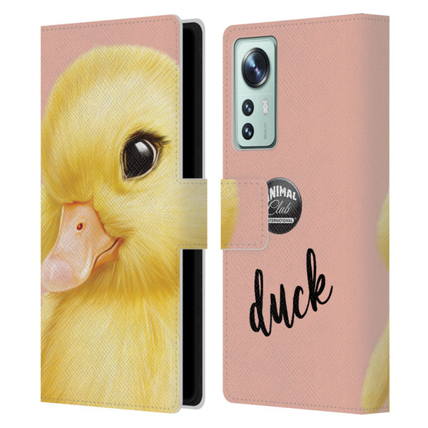 Animal Club International Faces Duck Leather Book Wallet Case Cover For Xiaomi 12