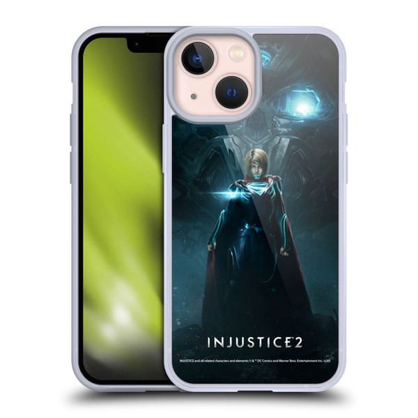Injustice 2 Characters Supergirl Soft Gel Case for Apple iPhone 13 Mini