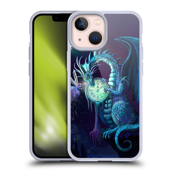 Rose Khan Dragons Blue Time Soft Gel Case for Apple iPhone 13 Mini