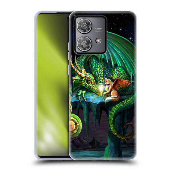 Rose Khan Dragons Green Time Soft Gel Case for Motorola Edge 40 Neo 5G