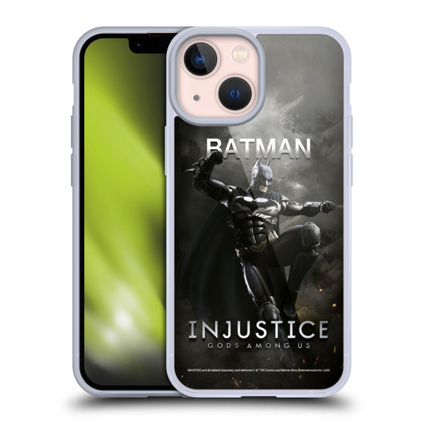 Injustice Gods Among Us Characters Batman Soft Gel Case for Apple iPhone 13 Mini