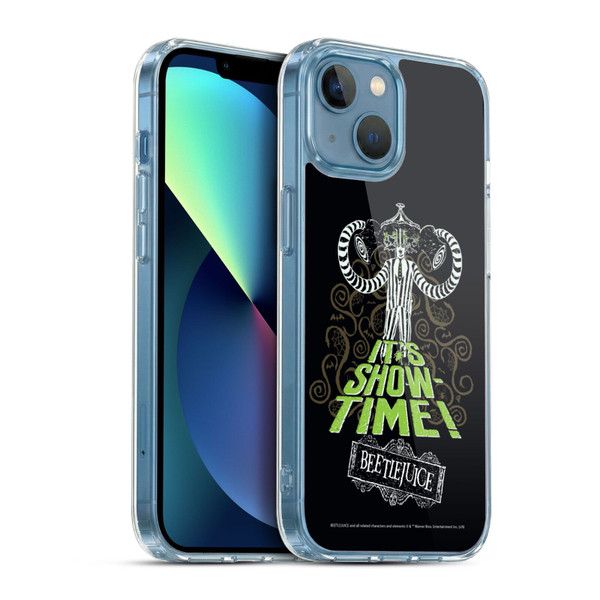 Beetlejuice Graphics Show Time Soft Gel Case for Apple iPhone 13 Mini & MagSafe