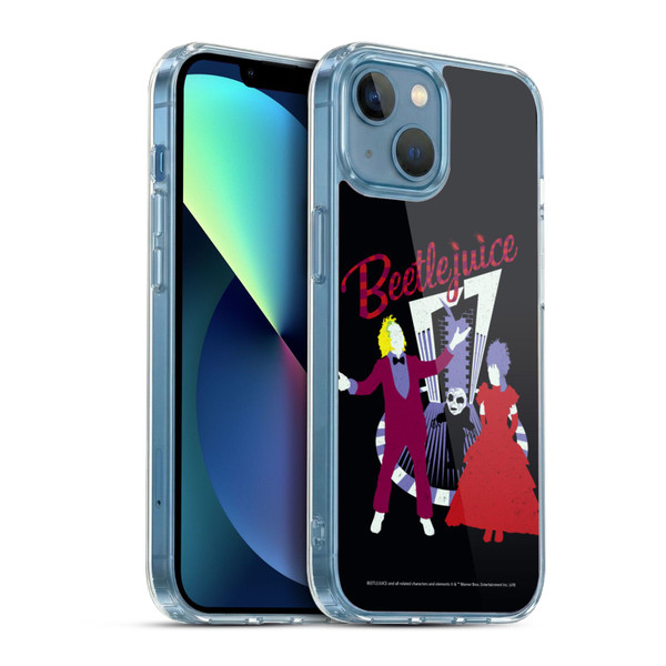Beetlejuice Graphics Betelgeuse And Lydia Soft Gel Case for Apple iPhone 13 Mini & MagSafe