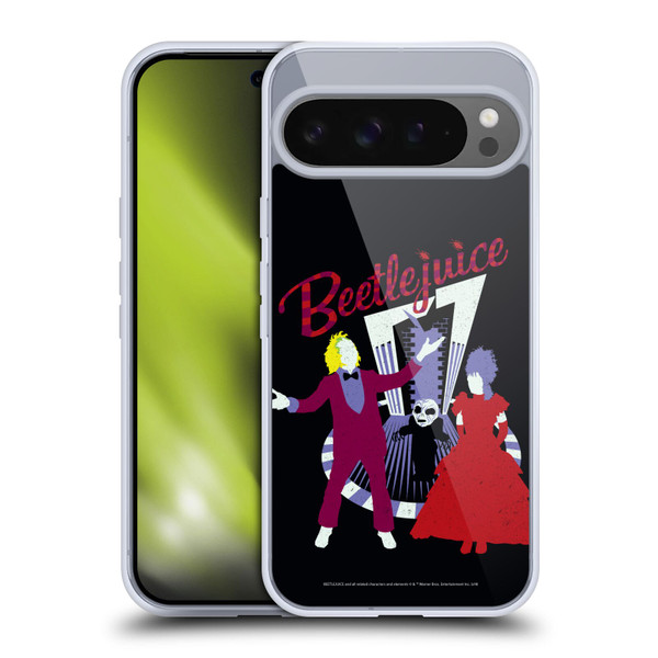 Beetlejuice Graphics Betelgeuse And Lydia Soft Gel Case for Google Pixel 9 Pro XL
