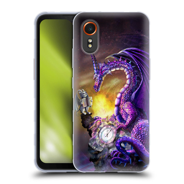 Rose Khan Dragons Purple Time Soft Gel Case for Samsung Galaxy Xcover7 5G