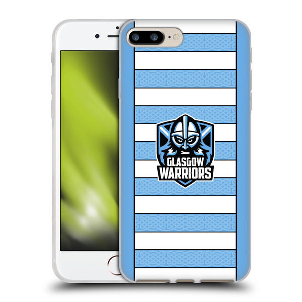 Glasgow Warriors 2024/25 Crest Kit Away Soft Gel Case for Apple iPhone 7 Plus / iPhone 8 Plus