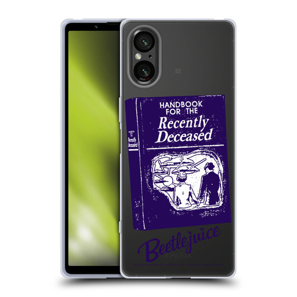 Beetlejuice Graphics Handbook Soft Gel Case for Sony Xperia 5 V 5G