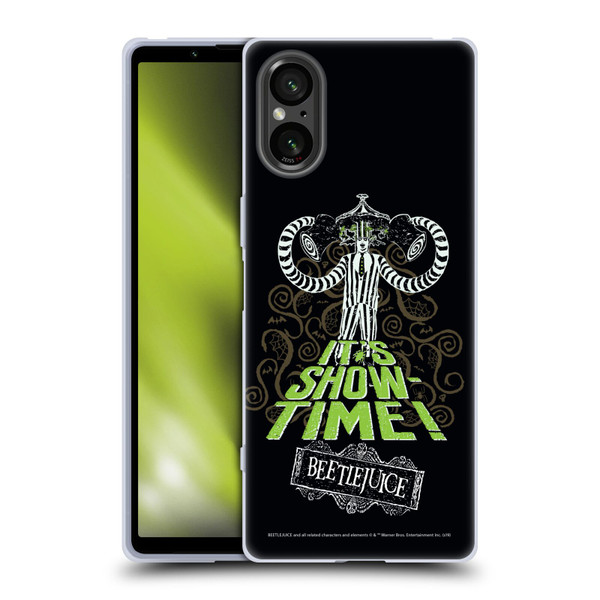 Beetlejuice Graphics Show Time Soft Gel Case for Sony Xperia 5 V 5G