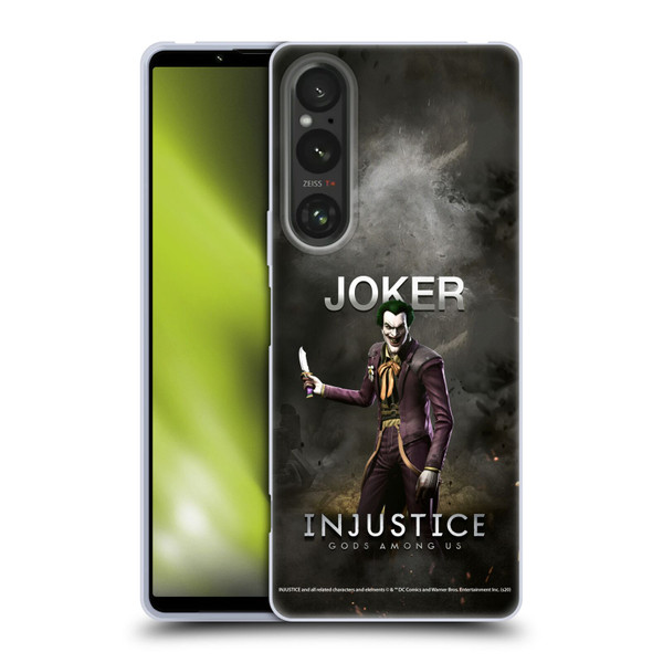 Injustice Gods Among Us Characters Joker Soft Gel Case for Sony Xperia 1 V 5G