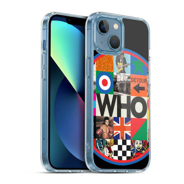 The Who 2019 Album Collage Circle Soft Gel Case for Apple iPhone 13 Mini & MagSafe