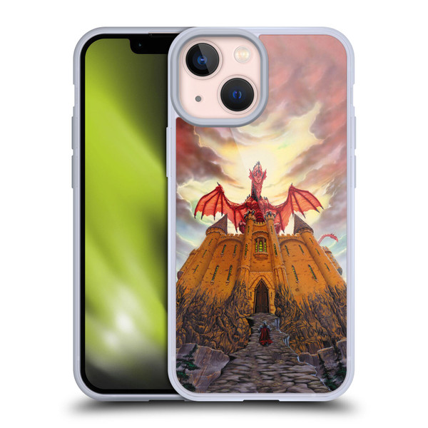 Ed Beard Jr Dragon Friendship Lord Magic Castle Soft Gel Case for Apple iPhone 13 Mini & MagSafe