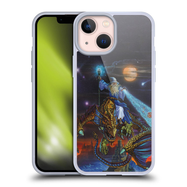 Ed Beard Jr Dragon Friendship Twilight Tempest Soft Gel Case for Apple iPhone 13 Mini