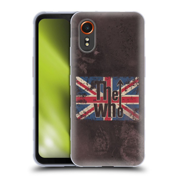 The Who Band Art Union Jack Distressed Look Soft Gel Case for Samsung Galaxy Xcover7 5G