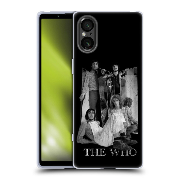 The Who Band Art Mirror Mono Distress Soft Gel Case for Sony Xperia 5 V 5G
