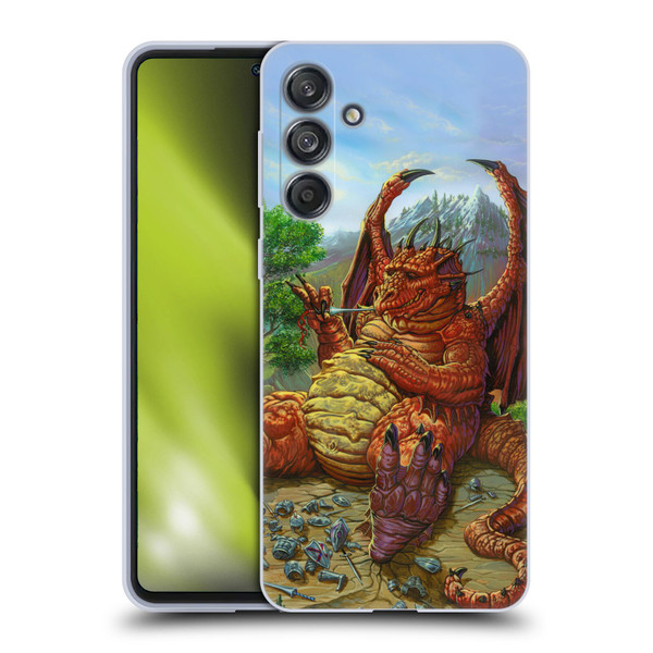 Ed Beard Jr Dragons Lunch With A Toothpick Soft Gel Case for Samsung Galaxy M55 5G