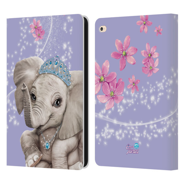 Animal Club International Royal Faces Elephant Leather Book Wallet Case Cover For Apple iPad Air 2 (2014)