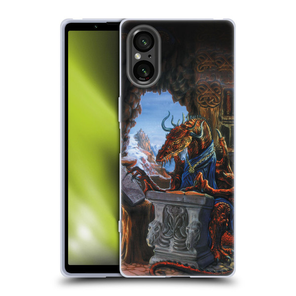 Ed Beard Jr Dragons Ancient Scholar Soft Gel Case for Sony Xperia 5 V 5G