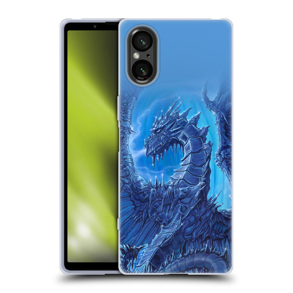 Ed Beard Jr Dragons Glacier Soft Gel Case for Sony Xperia 5 V 5G