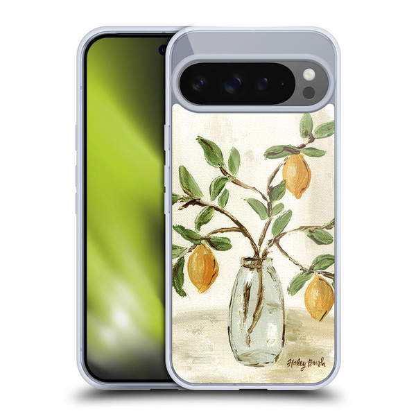 Haley Bush Floral Painting Lemon Branch Vase Soft Gel Case for Google Pixel 9 Pro XL