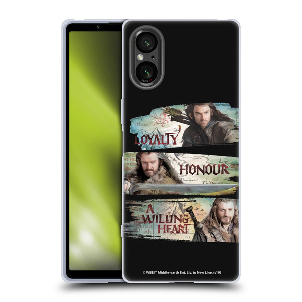 The Hobbit An Unexpected Journey Key Art Loyalty And Honour Soft Gel Case for Sony Xperia 5 V 5G