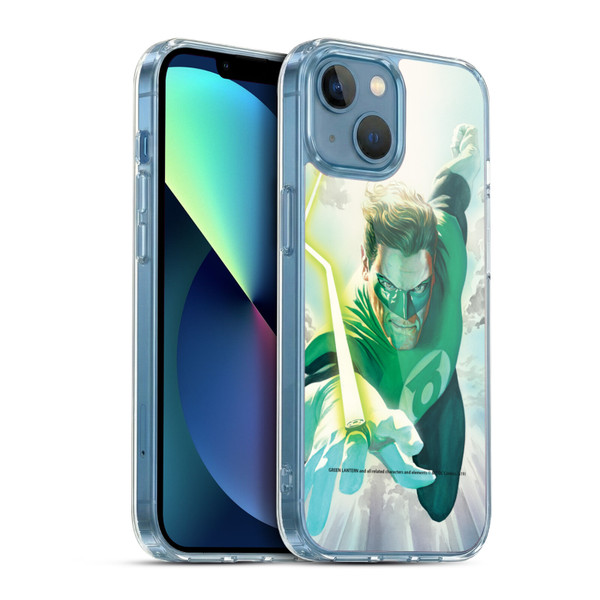 Green Lantern DC Comics Comic Book Covers Flight Soft Gel Case for Apple iPhone 13 Mini & MagSafe