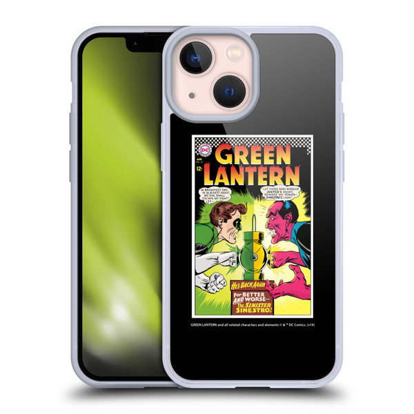 Green Lantern DC Comics Comic Book Covers Sinestro Soft Gel Case for Apple iPhone 13 Mini