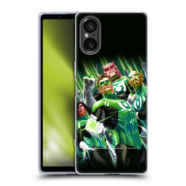 Green Lantern DC Comics Comic Book Covers Group Soft Gel Case for Sony Xperia 5 V 5G