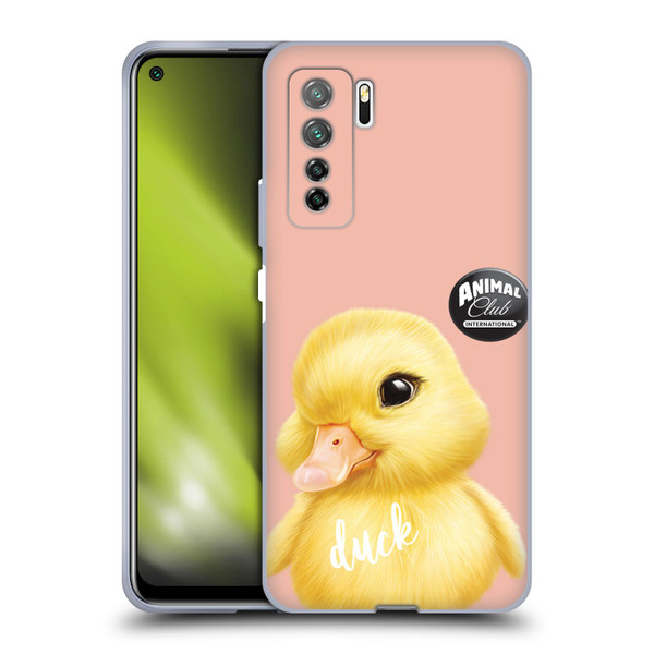 Animal Club International Faces Duck Soft Gel Case for Huawei Nova 7 SE/P40 Lite 5G