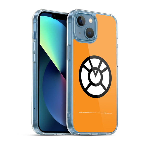 Green Lantern DC Comics Lantern Corps Orange Soft Gel Case for Apple iPhone 13 Mini & MagSafe