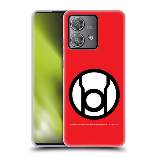Green Lantern DC Comics Lantern Corps Red Soft Gel Case for Motorola Edge 40 Neo 5G