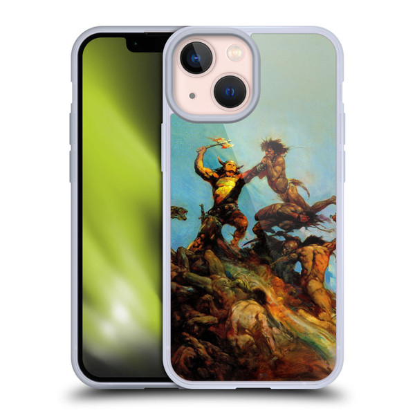 Frank Frazetta Fantasy Indomitable Soft Gel Case for Apple iPhone 13 Mini