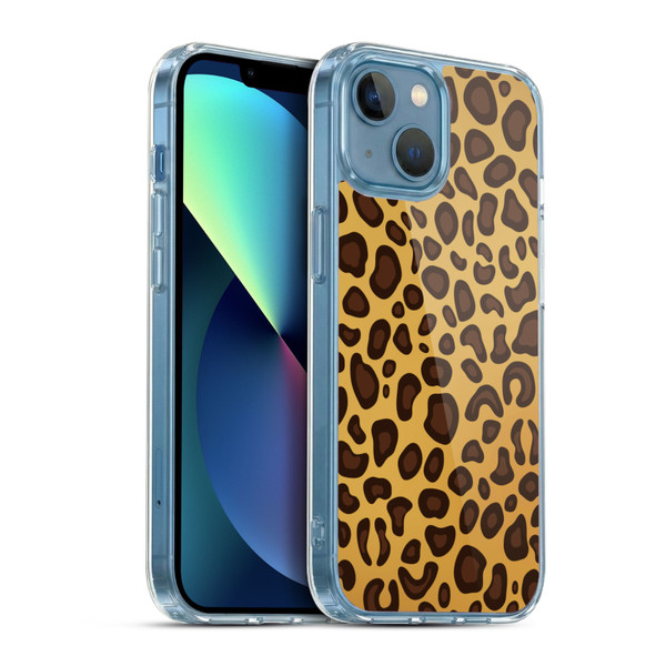 Haroulita Animal Prints Leopard Soft Gel Case for Apple iPhone 13 Mini & MagSafe