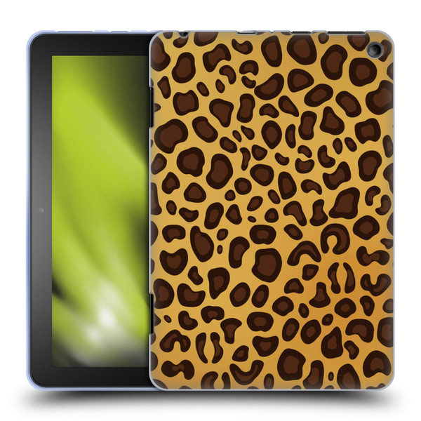 Haroulita Animal Prints Leopard Soft Gel Case for Amazon Fire HD 8/Fire HD 8 Plus 2020