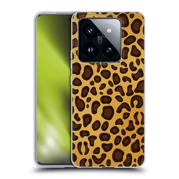 Haroulita Animal Prints Leopard Soft Gel Case for Xiaomi 14 Pro