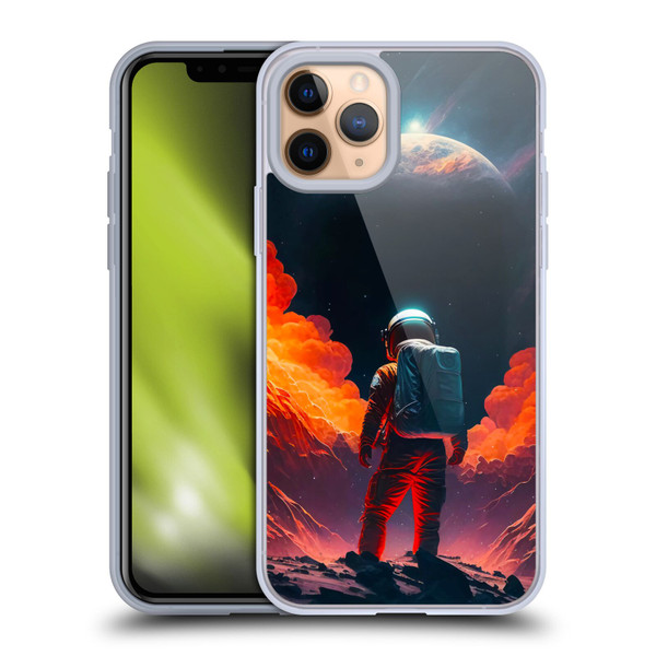 Haroulita Astronaut Galaxy Space Soft Gel Case for Apple iPhone 11 Pro