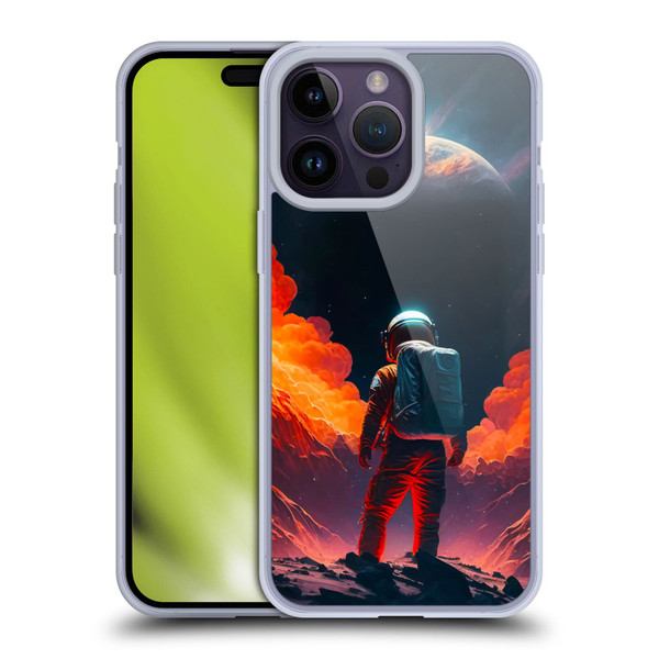 Haroulita Astronaut Galaxy Space Soft Gel Case for Apple iPhone 14 Pro Max