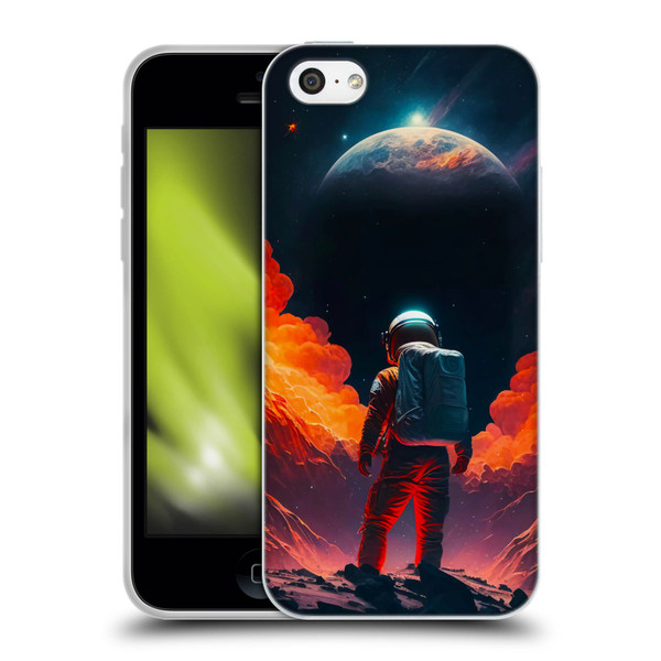 Haroulita Astronaut Galaxy Space Soft Gel Case for Apple iPhone 5c