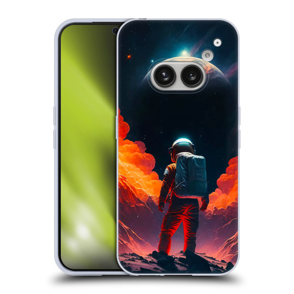Haroulita Astronaut Galaxy Space Soft Gel Case for Nothing Phone (2a)