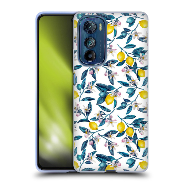 Katerina Kirilova Art Lemons And Blooms Soft Gel Case for Motorola Edge 30
