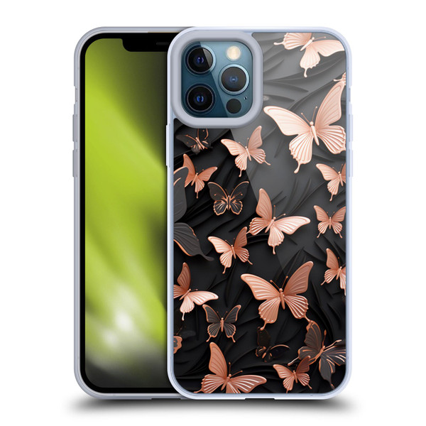 Haroulita Fancy Pattern Butterfly Soft Gel Case for Apple iPhone 12 Pro Max